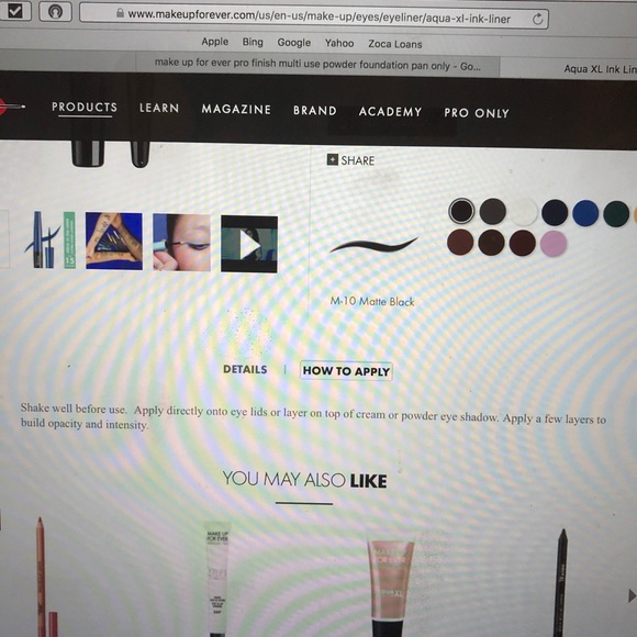 Make Up For Ever Eyeliner Full Size  .05 oz - Picture 5 of 7